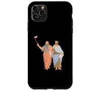Platon et Aristote prenant des Selfies Philosophie Grecque drôle Coque pour iPhone 11 Pro Max