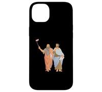 Platon et Aristote prenant des Selfies Philosophie Grecque drôle Coque pour iPhone 14 Plus