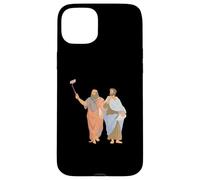 Platon et Aristote prenant des Selfies Philosophie Grecque drôle Coque pour iPhone 15 Plus