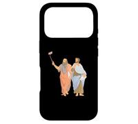 Platon et Aristote prenant des Selfies Philosophie Grecque drôle Coque pour iPhone 17 Pro