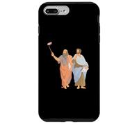 Platon et Aristote prenant des Selfies Philosophie Grecque drôle Coque pour iPhone 7 Plus/8 Plus