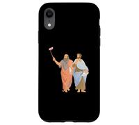 Platon et Aristote prenant des Selfies Philosophie Grecque drôle Coque pour iPhone XR