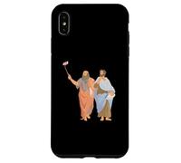 Platon et Aristote prenant des Selfies Philosophie Grecque drôle Coque pour iPhone XS Max