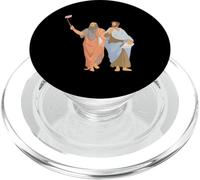 Platon et Aristote prenant des Selfies Philosophie Grecque drôle PopSockets PopGrip pour MagSafe
