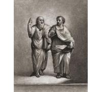 Platon et Aristote. Tirage de la fin du XVIIe siècle par Wallerant Vaillant d'après une œuvre de Raphael. Poster imprimé par Ken Welsh (30,5 x 38,1 cm)