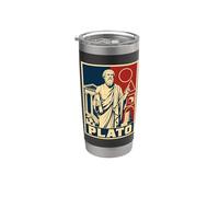 Platon Philosophe grec ancien sagesse classique Gobelet isotherme en acier inoxydable double paroi