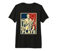 Platon Philosophe Grec Ancien Sagesse Classique T-Shirt Haut de Gamme