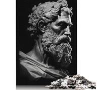Platon, Philosophe - Puzzle en Bois de 500 pièces - Puzzle Unique et créatif - Cadeau pour Adultes, Jeu Familial Stimulant - 500 pièces (52 x 38 cm)