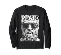 Platon Philosophie drôle Pop Art Portrait Philosophe Manche Longue