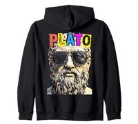 Platon Philosophie drôle Pop Art Portrait Philosophe Sweat à Capuche