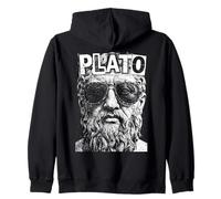 Platon Philosophie drôle Pop Art Portrait Philosophe Sweat à Capuche