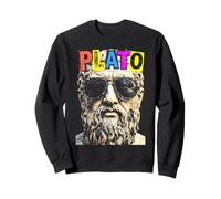 Platon Philosophie drôle Pop Art Portrait Philosophe Sweatshirt