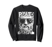 Platon Philosophie drôle Pop Art Portrait Philosophe Sweatshirt