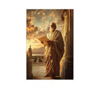 Platon Portrait Art Impression sur toile Poster Décoration murale pour salon Chambre 60 x 90 cm