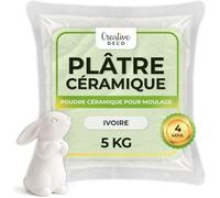 Plâtre de moulage Creative Deco ivoire 5 kg - séchage rapide, finition céramique
