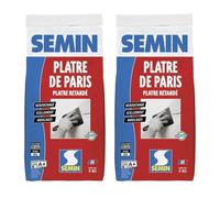 Plâtre de Paris pour moulages scellements et rebouchage Semin - intérieur - sac de 5 kg