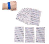 Plâtre de Restauration Détectable, 100 Pièces de Bandages Adhésifs en Tissu Bleu Détectable en Métal, Pansements Bleus Détectables Imperméables à Haute visibilité pour le Service