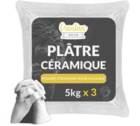 Plâtre pour Moulage - Creative Deco - 15 kg - Haute Qualité - Facile d'Utilisation - Idée Cadeau