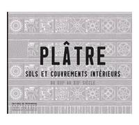 Plâtre. Sols et couvrements intérieurs du XIIIe au XIXe siècle Christelle Inizan (Auteur)
