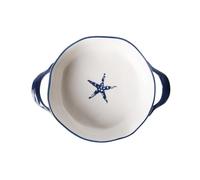 Plats à four pour cocotte Grand plateau de riz cuit au four à micro-ondes en céramique double oreille avec bol cuisson, ustensiles petit-déjeuner créatifs