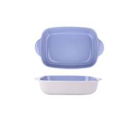 Plats à four pour cocotte Plaque de cuisson for fromage, bol riz cuit au four, assiette spéciale rectangulaire, à légumes, bivalve, en céramique(Purple,9inches)
