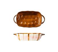 Plats à four pour cocotte Plat de cuisson en céramique grande capacité 560ML, à domicile, bol riz, salade, assiette soupe(Pink,560ml)