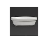 Plats à gratin ovales blancs 52(h)x161(l)x116(p)mm