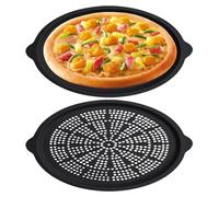 Plats à pizza | Plateau à pizza en silicone antiadhésif pour four et extérieur, résistant aux hautes températures pour la cuisson et le service du pain dans les cuisines maison, les restaurants et les