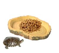 Plats D'alimentation Des Tortues - Simulation Bowl Pour Animaux De Compagnie | Fondeurs Portables Drôles Pour Les Lizards Dragon Barbus Caméléon | Aliments Et Plats D'eau Reptiles | Accessoires De Ter