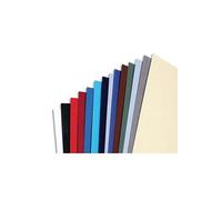 GBC - couverture pour reliure LeatherGrain, format A4, 250g/m2, pqt 100, Bleu royal G