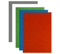 Plats de couverture, grain cuir, A4, bleu foncé