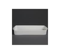 Plats de cuisson oblongs blancs 305 x 163mm