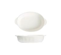 Plats de cuisson Plat à gratin ovale en céramique émaillée, grande capacité, à double oreille, for fromage.