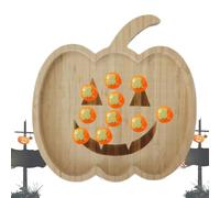 Plats de service amusants en bois pour charcuterie d'Halloween | Assiette à vaisselle en forme de tête de mort pour maison, salon, entrée, étagère, table basse, cuisine, fête de vacances