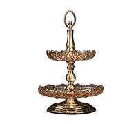 plats de service de noël， Assiette à bonbons décorative, salon de maison, assiette à fruits, Base en métal, plat à fruits for cuisines, Table à manger, ensemble d'assiettes à collation