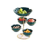 plats de service de noël, Bol De Fruits Table Basse Assiette De Fruits Salon Accueil Réception Assiette De Bonbons Assiette De Collation Créative Simple Moderne Assiette De Fruits Décoration(23.5CM)