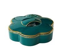 plats de service de noël， Panier de fruits à baies, compote de collations, ornement de bureau for la maison, salon, décor de Festival, bols à fruits(Green)