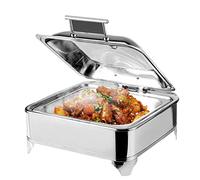 Plats électriques de 6 L avec température réglable (30 à 80 °C), couvercles visibles, parfaits pour les fêtes et les buffets