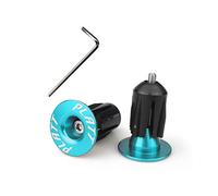PLATT Lot de 2 Embouts de Guidon de vélo en Aluminium, Bleu