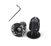 PLATT Lot de 2 embouts en aluminium pour guidon de vélo de route, BMX Noir