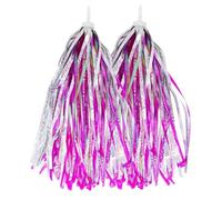 PLATT Serpentins colorés pour guidon de vélo pour enfants filles et garçons (1 paire) (rose B)