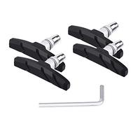 PLATTBK Patin de Frein vélo 2 Paires 70mm V-Brake Caoutchouc Durable Plaquettes de Frein No Noise pour Cycle VTT VTC Ville