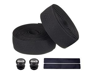 PLATTBK Ruban de guidon de cyclisme sur route Guidolines,Bande de guidon de vélo avec Bouchons, Utilisé pour la Plupart des Vélos 2 Pièces