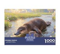 Platypus 1000 Pieces Faune Sauvage Puzzle en Papier Jeu D'Intelligence Jeu Cadeau Unique Adultes Enfants 38x26cm/1000pcs