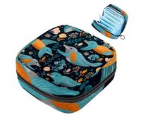 Platypus-1273 Sac de rangement pour serviettes hygiéniques avec fermeture éclair pour adolescentes et filles