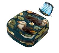 Platypus-1282 Sac de rangement pour serviettes hygiéniques, poche portable pour tasse menstruelle, sac de première période pour femmes et filles, sac à main rembourré avec fermeture éclair