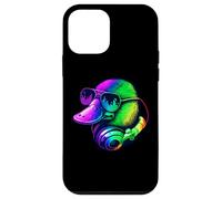 Platypus Casque DJ rétro Musique Amoureux des animaux Coque pour iPhone 12 mini