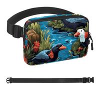 Platypus Ceinture de course à pied avec poche pour homme et femme, support de téléphone pour la course à pied, sac banane de course à pied, taille réglable, Multicolore 15., 1.5x9.0x5.9in/4x23x15cm
