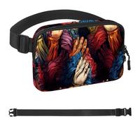 Platypus Ceinture de course à pied de poche pour homme et femme, support de téléphone pour la course à pied, sac banane de course à pied, taille réglable, Multicolore 19., 1.5x9.0x5.9in/4x23x15cm