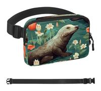 Platypus Ceinture de course à pied de poche pour homme et femme, support de téléphone pour la course à pied, sac banane de course à pied, taille réglable, Multicolore 04, 1.5x9.0x5.9in/4x23x15cm